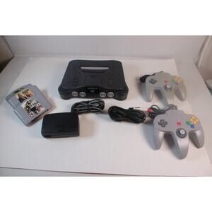 Nintendo 64 N64 Console System Bundle W/ 2 Controllers, Cables, 3 games, tested